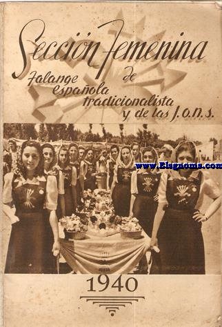 Agenda para el ao 1941. Seccin Femenina de FET y de las JONS. Almanaque para 1940.