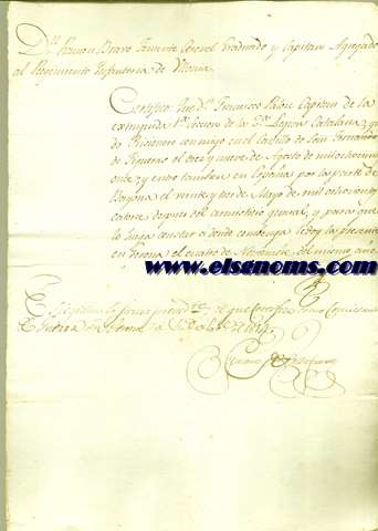 6 documentos enteramente manuscritos referentes a la actividad del brigadiier Palou en la Guerra de Independencia datados entre 1814 1819, que son certificaciones de la participación de dicho coronel en las actividades de dicha guerra.