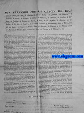 Don Fernando por la gracia de Dios, Rey de Castilla, de Len, de Aragn, etc... Don Joseph de Ezpeleta, Galdiano, Dicastillo y Prado, Conde de Ezpeleta de Veyre... Un incidente provocado por un corto nmero de personas inobedientes a las leyes,ha causado ayer un alboroto en esta Corte, cuyas resultas podan haber sido funestsimas para todo el honrado y distinguido vecindario de esta Villa... 