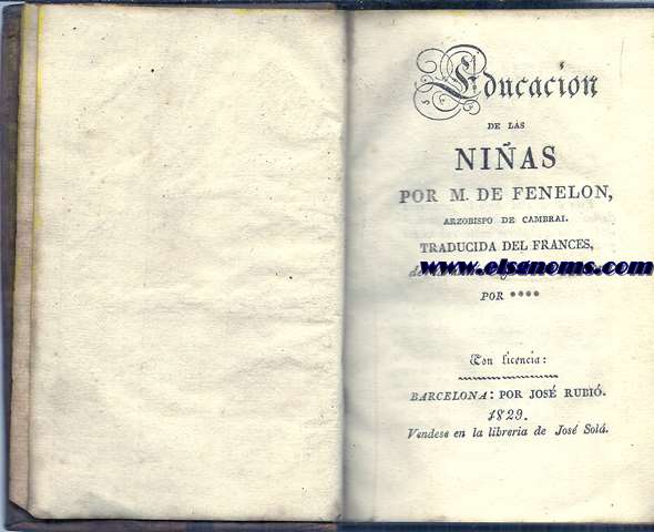 Educacin de las nias.Traducida del francs de la ltima y nueva edicin por****.