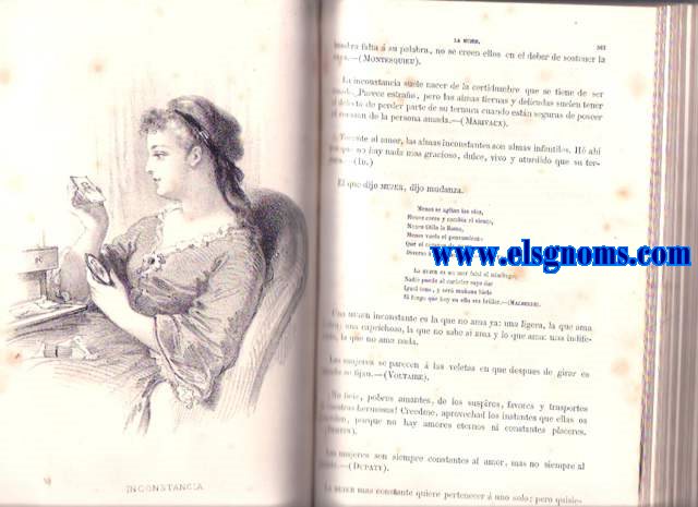 La mujer juzgada por los grandes escritores de ambos sexos,  La mujer ante Dios, ante la naturaleza, ante la ley y ante la sociedad... Unica obra que resume cuanto se ha escrito sobre la mujer. El hombre juzgado por las mujeres o sea el hombre considerado ante Dios, la naturaleza y la sociedad por las eminentes escritoras de todos los tiempos y paises.