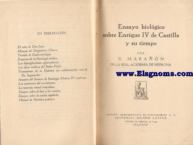 Ensayo biolgico sobre Enrique IV de Castilla y su tiempo.