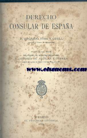 Derecho Consular de Espaa.