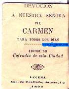 Devocin  Nuestra Seora del Carmen para todos los das. Editor: su Cofrada de esta Ciudad.