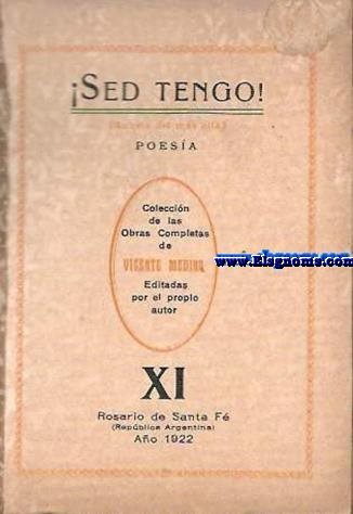 Sed tengo!.(Anhelo del ms all).Poesa.