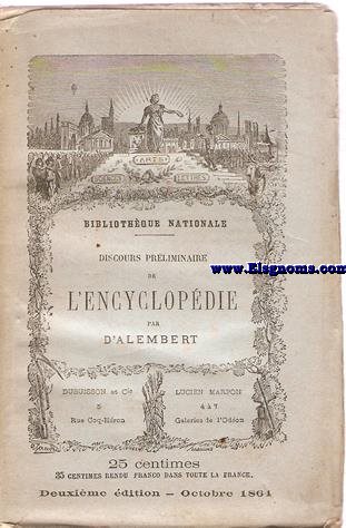 Discours prliminaire de l'Encyclopdie.