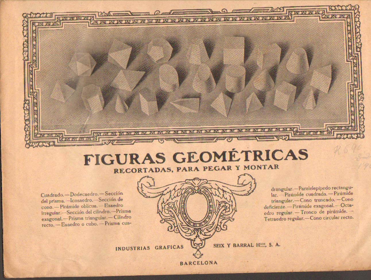 Figuras geomtricas recortadas, para pegar y montar.