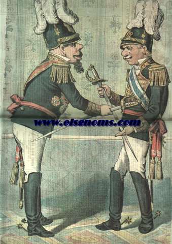 El Motn.-Peridico Satrico Semanal.-Ao III.-Domingo 18 de Noviembre de 1883.- Nm. 45.-SUMARIO: Con franqueza.-Adios Duque.-El Amo de Las Cargas.-Despedida.-La Caricatura.-Manojo de Flores Msticas.