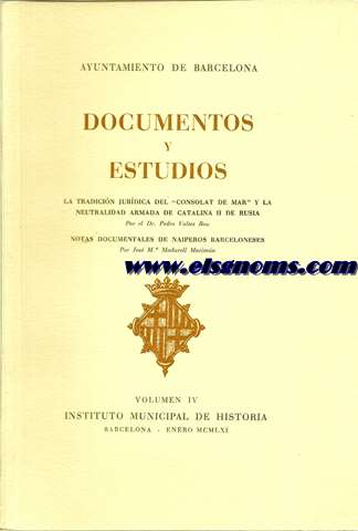 Documentos y Estudios. Vol. IV. La tradicin jurdica del 