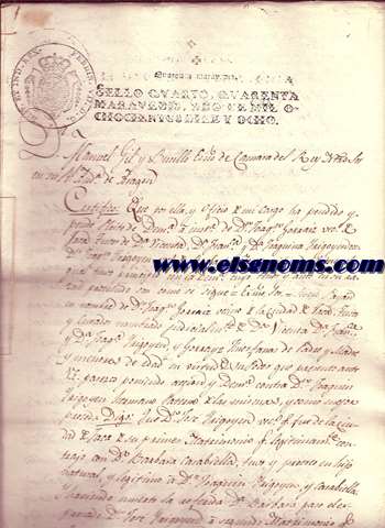 Don Manuel Gil y Burillo Escribano de Camara del Rey Ntro. Sor. en la Real Audiencia de Aragon. Certifico que por ella y oficio de mi cargoha pedido y pende pleito de demanda a instancia de Don Joaquin Gorraiz vecino de Jaca, Tutor de D Vicenta, Francisca  y D Joaquina Yrigioyen vecinas de Barbastro sobre particion de bienes el qual tuvo principio con la Demanda cuyo tenor y auto en su razon provehido son como se sigue:  en nombre de... huerfanas de padre y madre y menores de edad.. contra Don Joaquin Yrigoyen hermano paterno de las mismas...