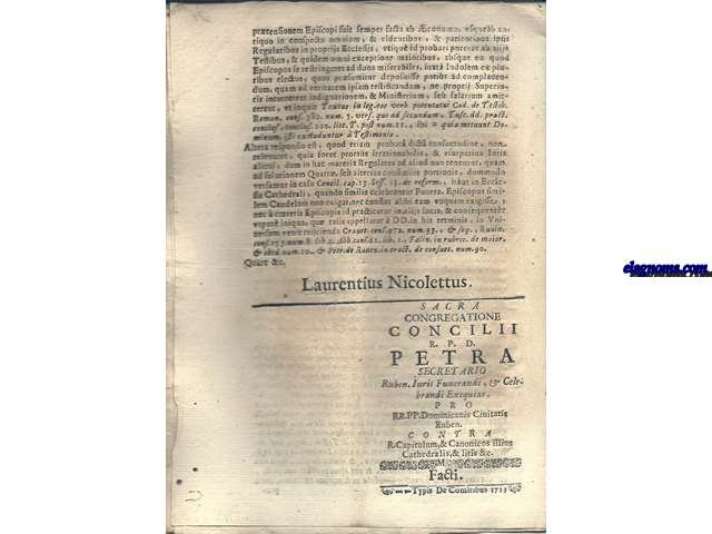 Sacra Congregatione Concilii R.P.D. Petra Secretario Rubens, Iuris Funerndi, & Celebrandi Exequias. Pro RR.PP. Fominicani Ruben. Contra R. Capitulum, & Canonicos illius Cathedralis, 6 Litis &c. Facti.